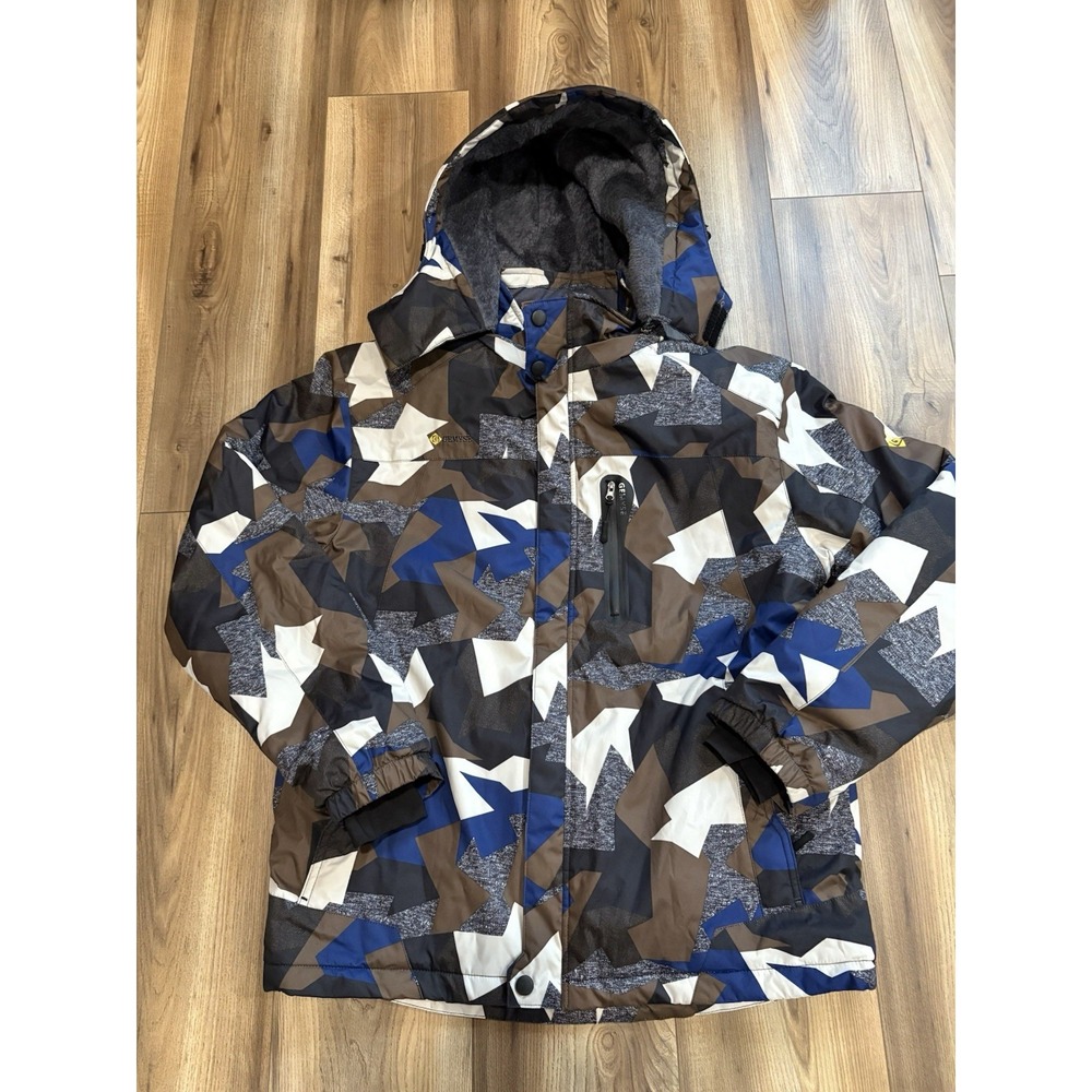 Gemyse Ski Jacket Winter Coat‎ Men's Sz Medium Fleece Lined Geometric Design